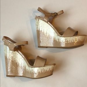 Stuart Weitzman Cork Wedges